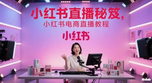 小红书直播秘笈，小红书电商直播教程_菜菜笔记