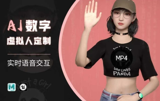 Ai数字人虚拟(智能体)实时语音交互特训营，​自行定制超写实角色AI数字人交互技术_菜菜笔记