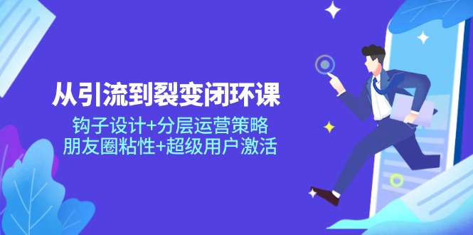 从引流到裂变闭环课：钩子设计+分层运营策略，朋友圈粘性+超级用户激活_菜菜笔记