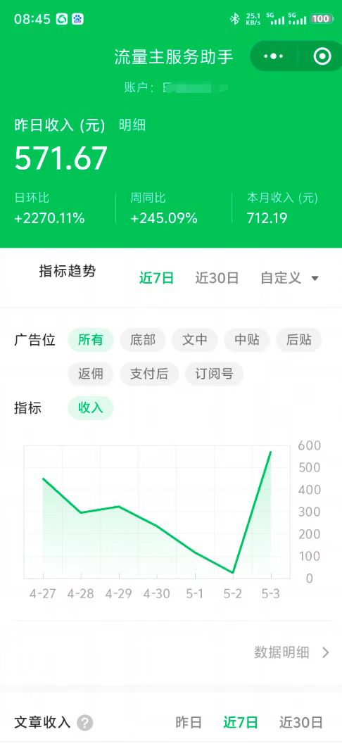 最新公众号托管躺赚项目，操作简单，只需复制粘贴，小白每天花五分钟，…_菜菜笔记