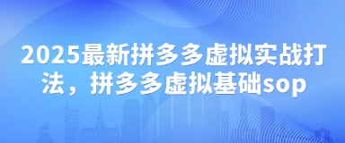 2025最新拼多多虚拟实战打法，拼多多虚拟基础sop_菜菜笔记