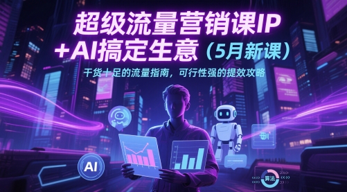 超级流量营销课IP+AI搞定生意(5月新课)干货十足的流量指南，可行性强的提效攻略_菜菜笔记