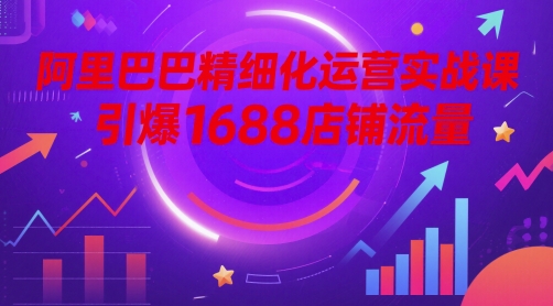 阿里巴巴精细化运营实战课，引爆1688店铺流量_菜菜笔记