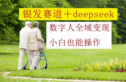 银发赛道+deepseek数字人全域变现，小白也能操作_菜菜笔记