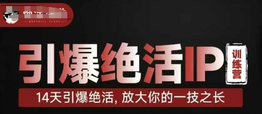 引爆绝活IP训练营，14天引爆绝活，放大你的一技之长_菜菜笔记