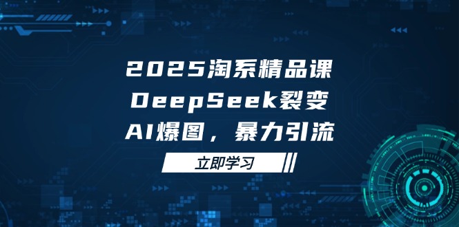 2025 淘系精品课，DeepSeek 裂变，AI 爆图，暴力引流_菜菜笔记