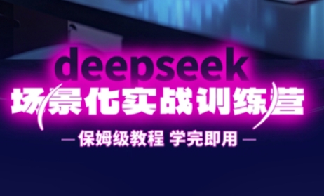 DeepSeek场景化实战训练营，保姆级教程，学完即用，手把手教你用DeepSeek提升效率_菜菜笔记