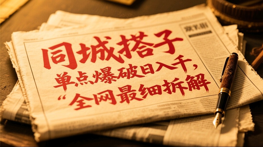 同城搭子群19.9单点爆破日入千，搭子组局月入万，全网最细拆解_菜菜笔记