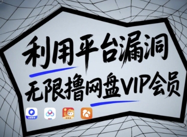 利用平台漏洞，无限撸网盘VIP会员，用户亲测有效!【漏洞原理+操作演示】_菜菜笔记