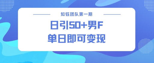 男粉引流新方法不违规，当日即可变现2_菜菜笔记