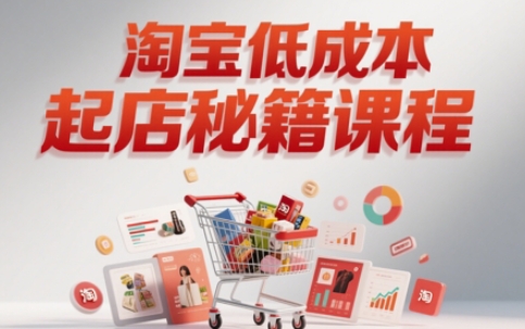 淘宝低成本起店系统课，助你快速起店，实现弯道超车_菜菜笔记