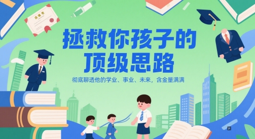 付费文章：拯救你孩子的顶级思路，彻底聊透他的学业、事业、未来，含金量满满_菜菜笔记