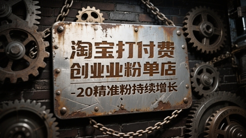 淘宝打付费创业粉单店每天稳定10-20精准粉持续增长【揭秘】_菜菜笔记