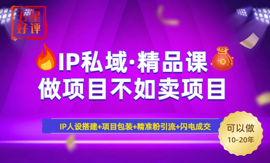 2025年“IP私域·密训精品课”，日赚3000+小白避坑年赚百万，暴力引流…_菜菜笔记