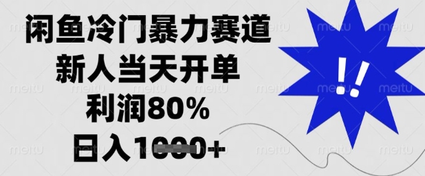 闲鱼冷门暴力赛道，新人当天开单，利润80%，日入1k+【揭秘】_菜菜笔记