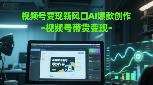 视频号变现新风口AI爆款创作-视频号带货变现_菜菜笔记