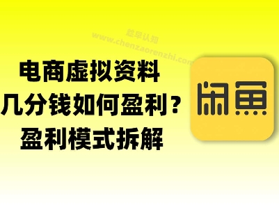 揭秘虚拟电商1分钱资料与卡券是如何获得收益的(详细拆解)_菜菜笔记