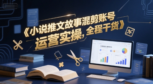 小说推文故事混剪账号运营实操，全程干货_菜菜笔记