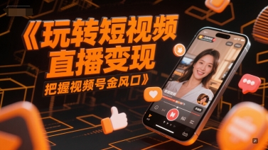 玩转短视频直播变现，把握视频号金风口_菜菜笔记