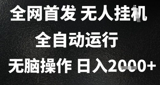 2025首发无人挂G项目，日入2k+，全自动运行，无脑操作，长期稳定 小白可玩【揭秘】_菜菜笔记