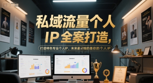 私域流量个人IP全案打造，打造特色专业个人IP，未来最值钱的是你的个人IP_菜菜笔记