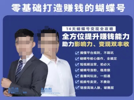蝴蝶号专栏-视频号运营教程，零基础打造挣钱的蝴蝶号，14天蝴蝶号变现全攻略_菜菜笔记