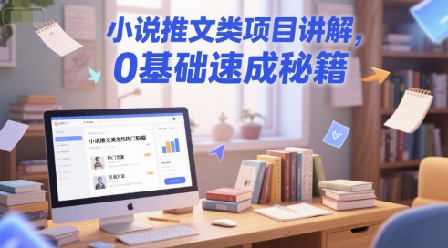 小说推文类项目讲解，0 基础速成秘籍_菜菜笔记