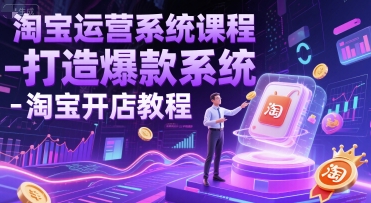 淘宝运营系统课程-打造爆款系统-淘宝开店教程_菜菜笔记