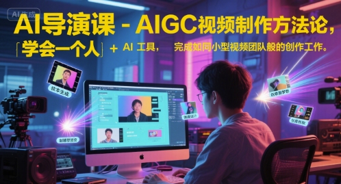 AI导演课-AIGC视频制作方法论，学会一个人+AI工具，完成如同小型视频团队般的创作工作，实现导演梦_菜菜笔记