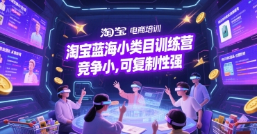 淘宝蓝海小类目训练营， 竞争小，可复制性强_菜菜笔记