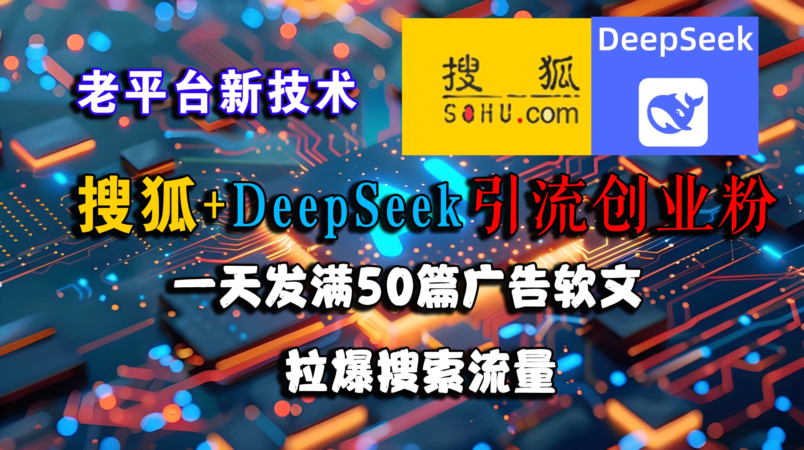 （15180期）搜狐+DeepSeek引流创业粉，老平台新技术 一天发满50篇广告软文，拉爆搜索流量_菜菜笔记