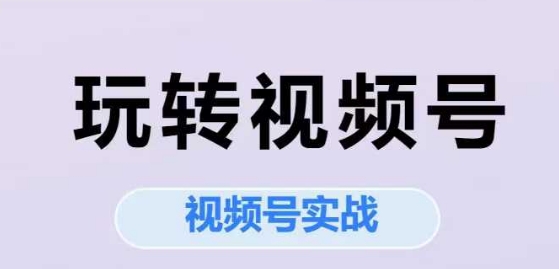 玩转视频号，视频号实战系列课_菜菜笔记