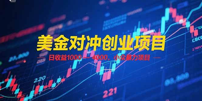 （15187期）美金对冲创业项目，日收益 1000 – 4000，小众暴力项目_菜菜笔记