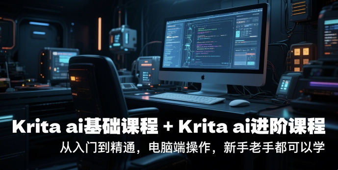 krita ai基础课程+Krita ai进阶课程，从入门到精通，电脑端操作，新手老手都可以学_菜菜笔记