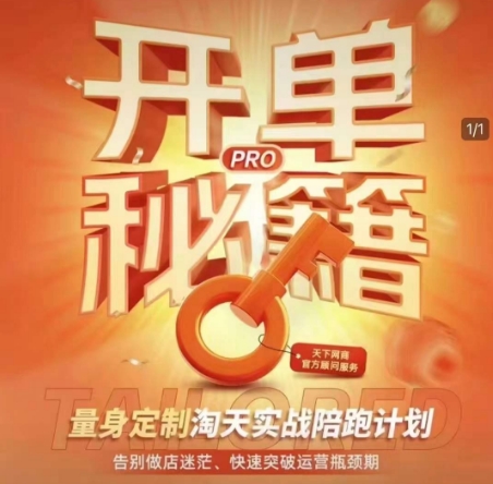 淘宝开单秘籍PRO，量身定制淘天实战陪跑计划，告别做店迷茫、快速突破运营瓶颈期（更新6月）_菜菜笔记
