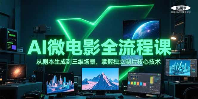 AI微电影全流程课，从剧本生成到三维场景，掌握独立制片核心技术_菜菜笔记