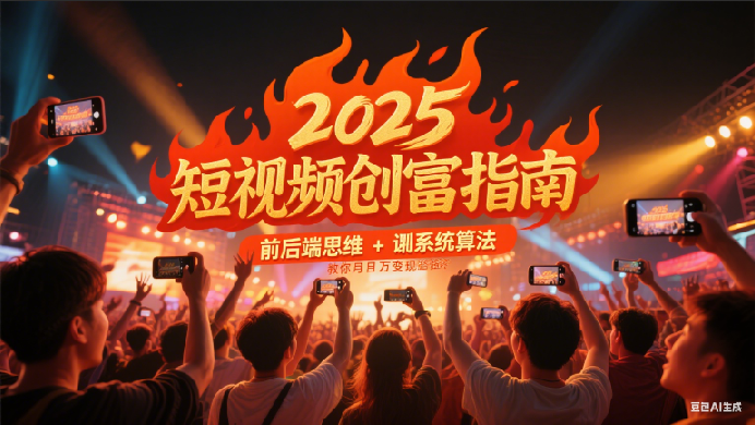 2025短视频创富指南，前后端思维 + 系统算法，教你月入过万变现路径_菜菜笔记