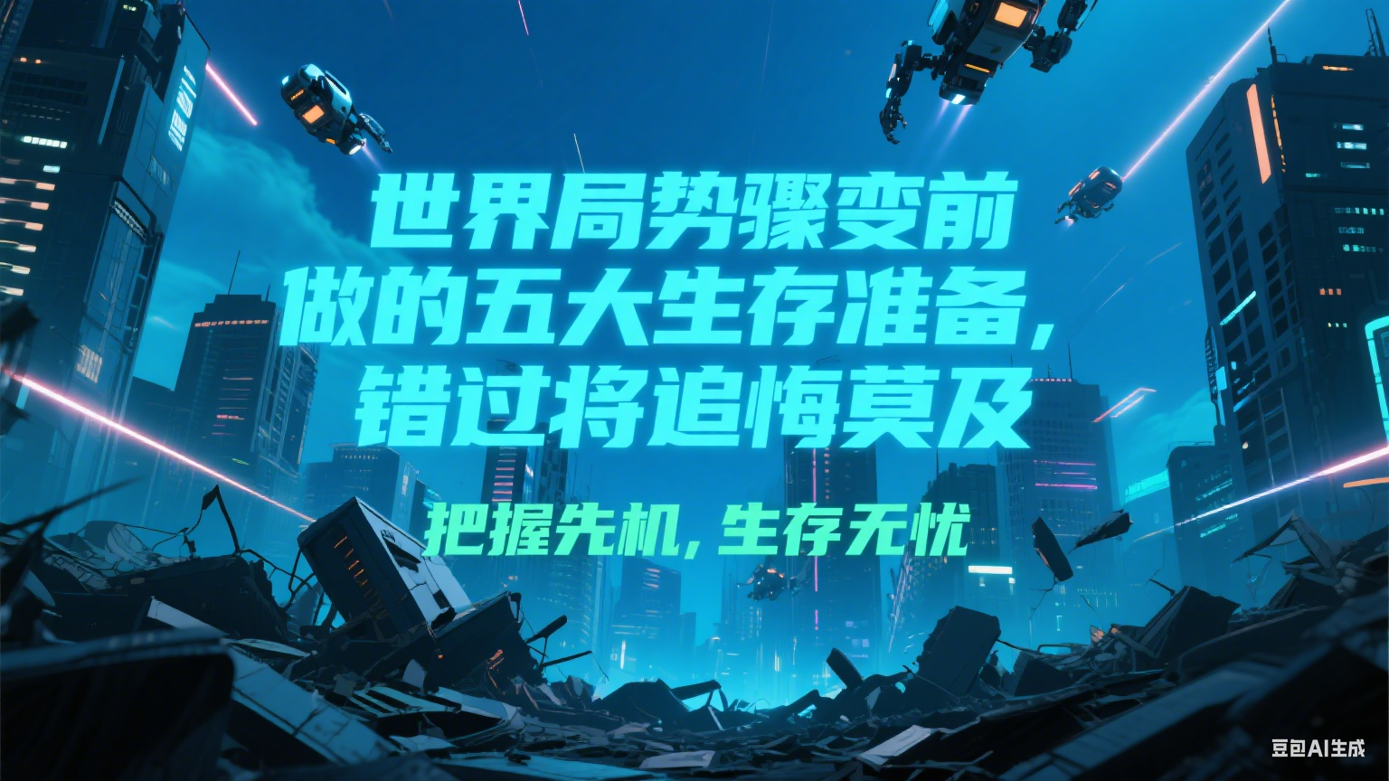 付费文章《世界局势骤变前必做的五大生存准备，错过将追悔莫及》_菜菜笔记