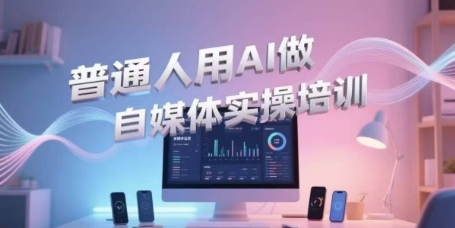 普通人用AI做自媒体实操培训，普通人一个人用ai做自媒体，视频制作、短视频引流、直播带货，轻松入门_菜菜笔记