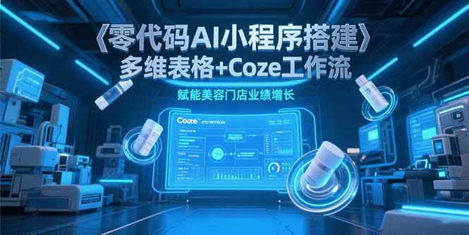 （15239期）零代码AI小程序搭建，多维表格+Coze工作流，赋能美容门店业绩增长_菜菜笔记