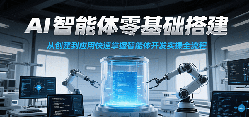 AI智能体零基础搭建实操课，从创建到应用快速掌握智能体开发全流程！_菜菜笔记
