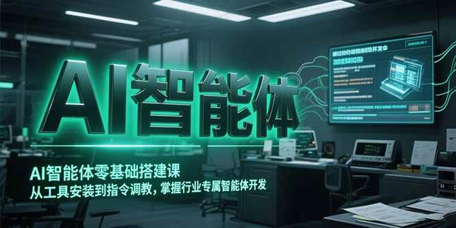 （15257期）AI智能体零基础搭建课，从工具安装到指令调教，掌握行业专属智能体开发…_菜菜笔记