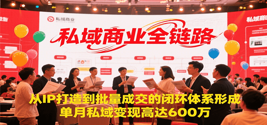 私域商业全链路，从IP打造到批量成交的闭环体系形成，单月私域变现600万_菜菜笔记