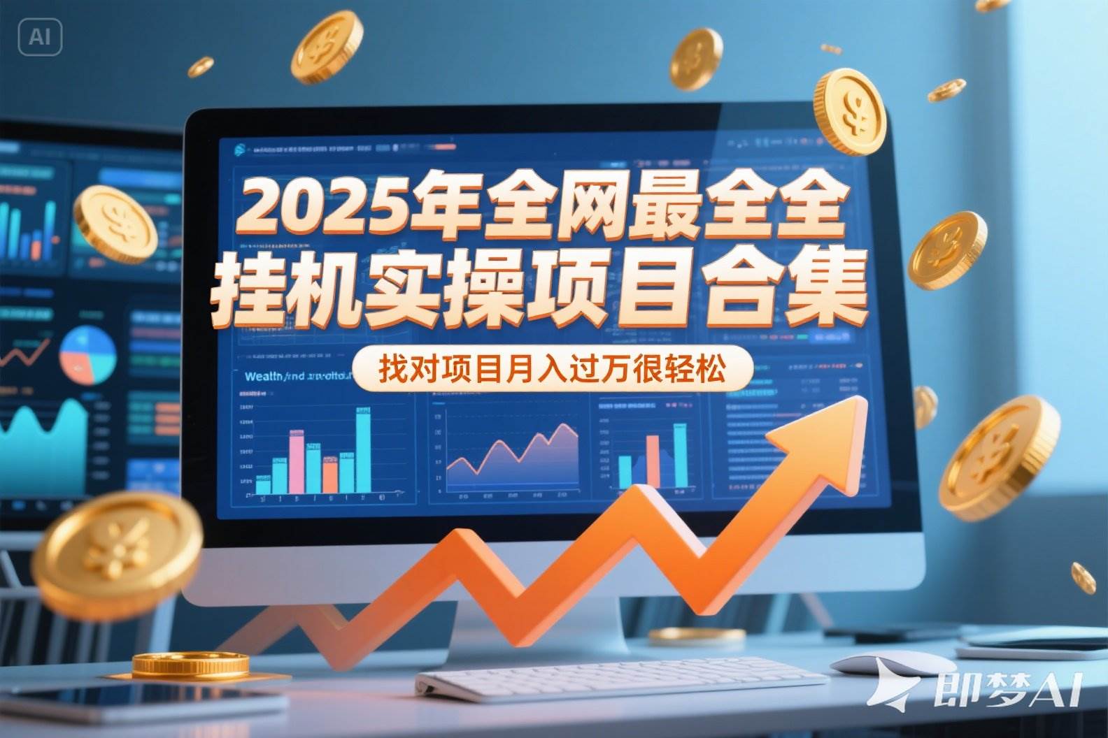 （15303期）2025年挂机实操项目实操演练，挂机类型，AI直播类型，轻资产创业类型…_菜菜笔记