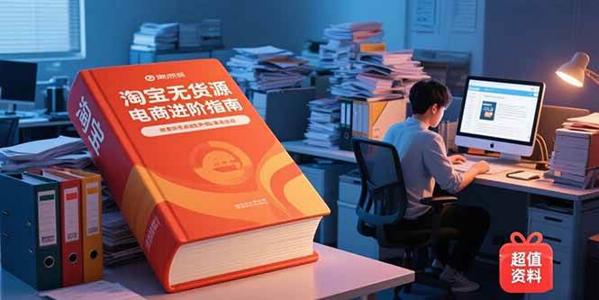 （15317期）淘宝无货源电商进阶指南，包含新人课、进阶课，配套资料，蓝海选品等_菜菜笔记