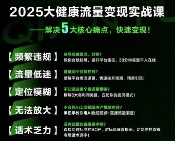 大健康流量全域新增长8.0，三月底线下课视频，大健康万亿蓝海，从类目突围到模式迭代_菜菜笔记