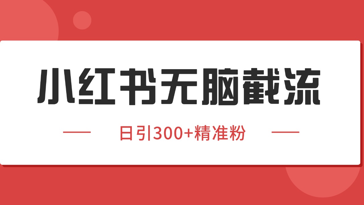 小红书截流同行客源，独家野路子获客玩法 日引200+暴力获客_菜菜笔记