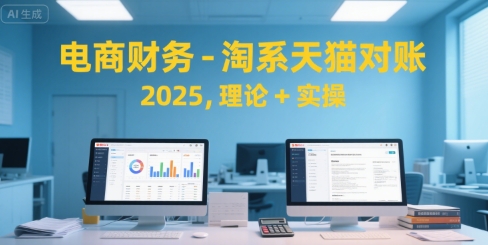 电商财务-淘系天猫对账2025，理论+实操_菜菜笔记
