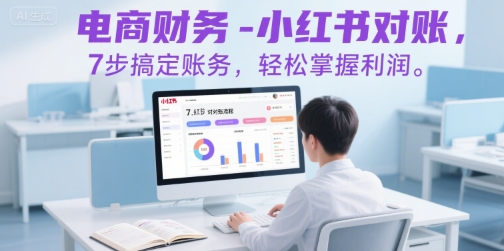 电商财务-小红书对账，7步搞定账务，轻松掌握利润_菜菜笔记