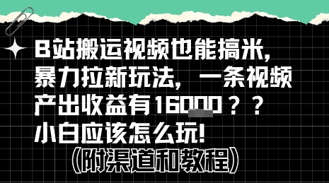 b站掘金计划？搬运视频也能挣拉新的收益，小白应该怎么玩！_菜菜笔记